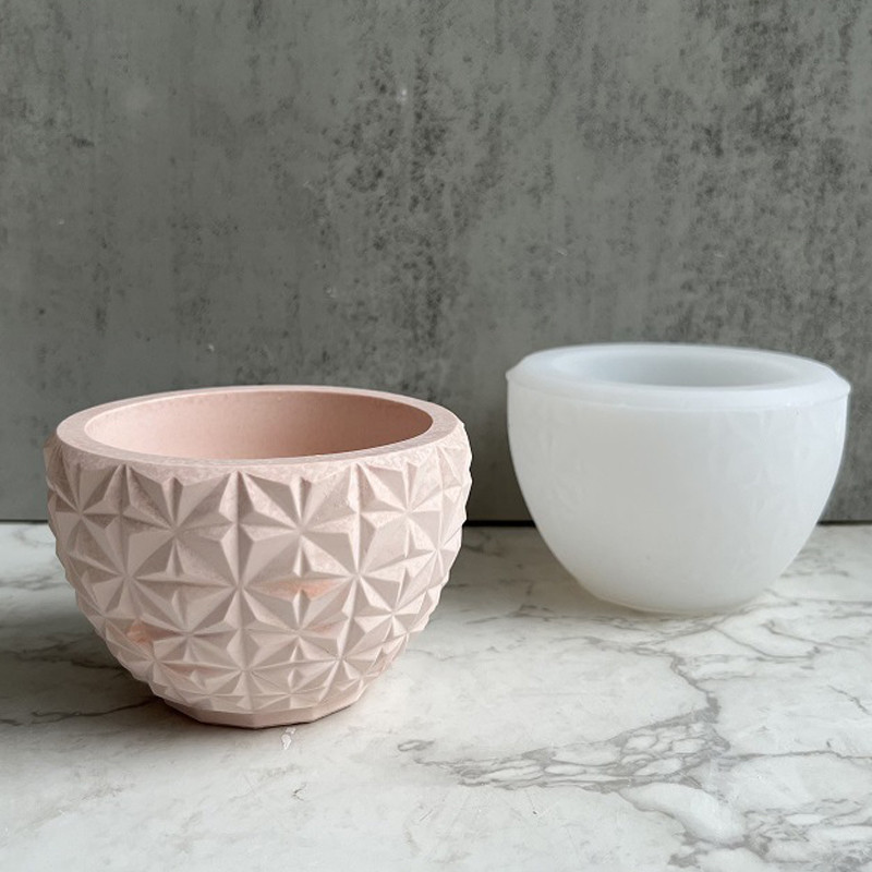 

Diy Flowerpot Silicone Molds Fleshy Flowerpot Storage Box Gypsum Concrete Mould Candle Potted Crystal Epoxy Moulds
