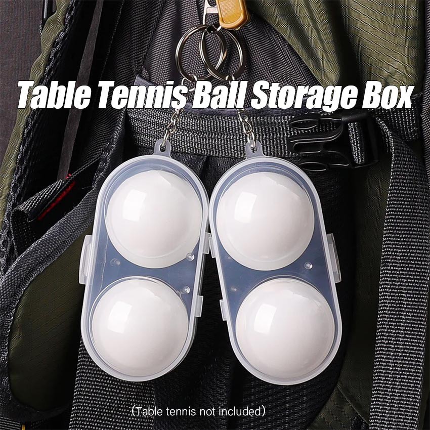 Tempat Bola Pingpong Plastik Gantungan Kunci Case Bola Pingpong -