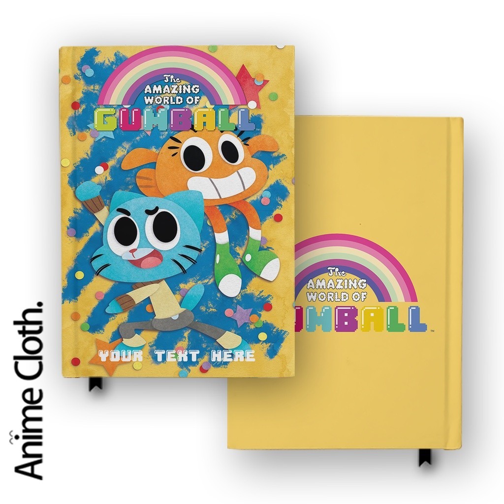 

Buku Catatan Notebook Gumball 3 Darwin Face Hardcover Custom Planner Diary Jurnal Agenda A5 A6