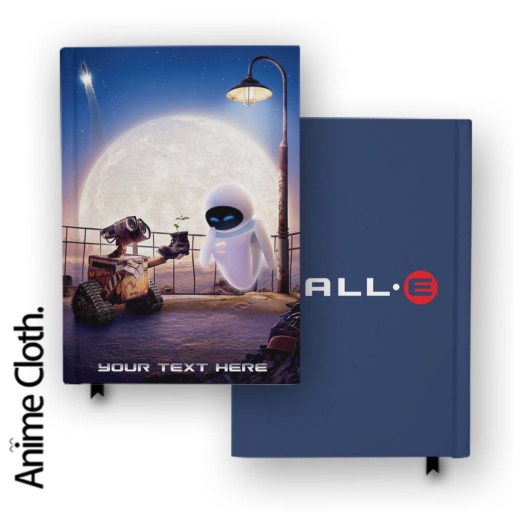 

Buku Catatan Notebook Wall E Pixar Disney 4 Diary Custom Nama Hardcover Agenda Jurnal A5 A6