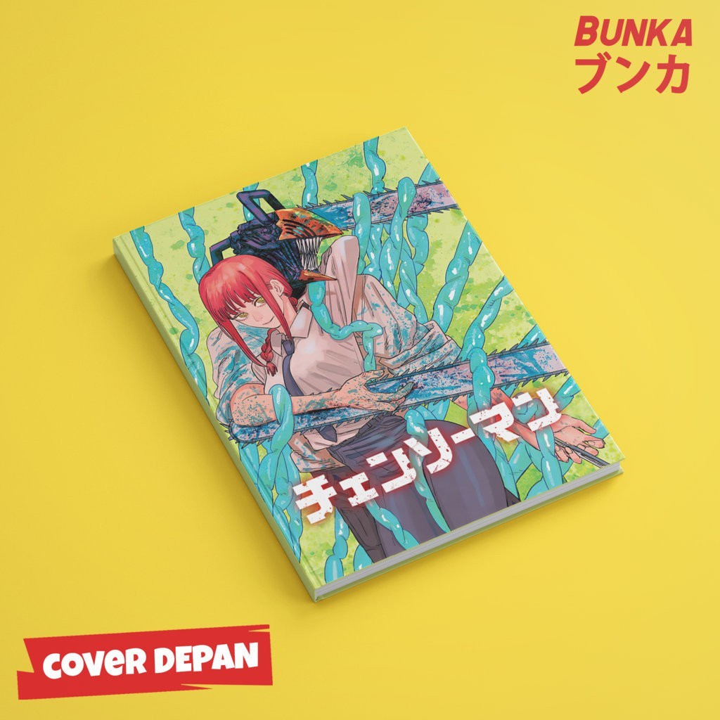

Notebook Anime Chainsaw Man Denji X Makima Hardcover A5 Buku Tulis Catatan Notes Agenda Planner