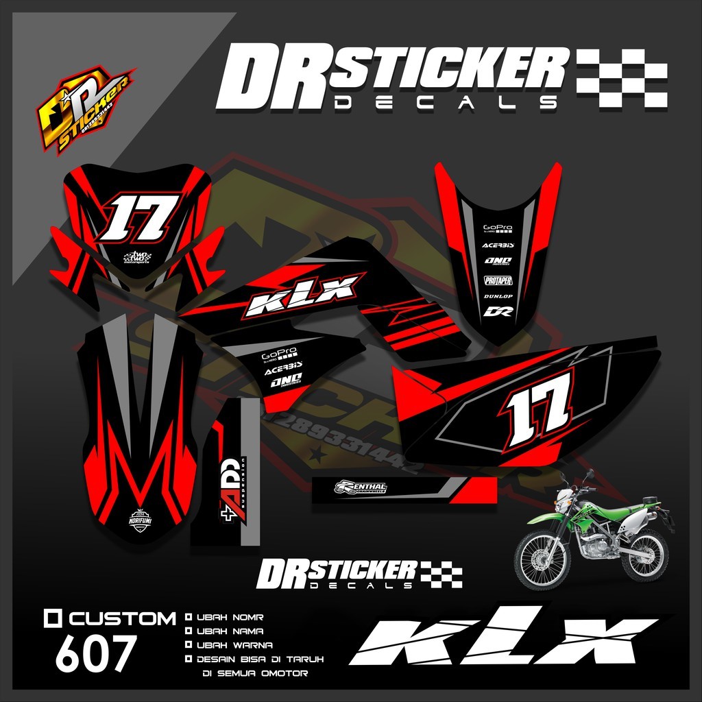 607 Decal KLX 150 Lama - Decal Full Body KLX Old