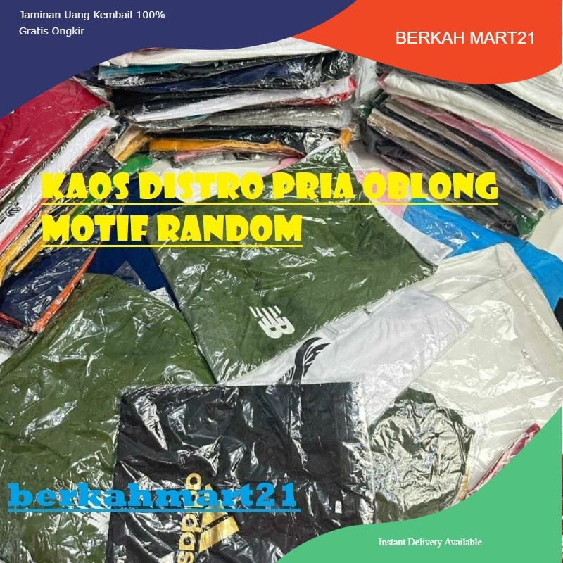 [BerkahMart21]Kaos Oblong Pria Motif Random/Cuci Gudang Kaos Pria Lengan Pendek