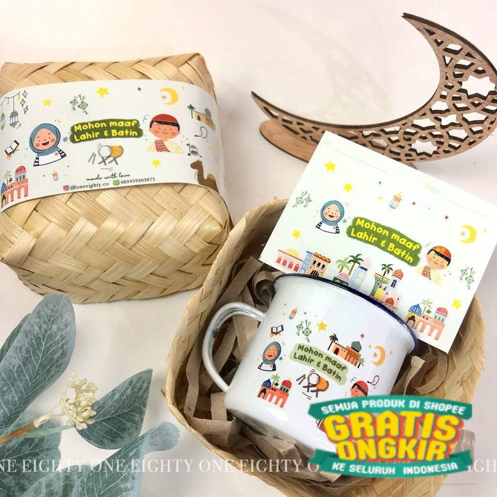 

Hampers Mug Enamel Custom Lebaran Idul Fitri Hadiah Kado Gift Ramadhan/ New kado