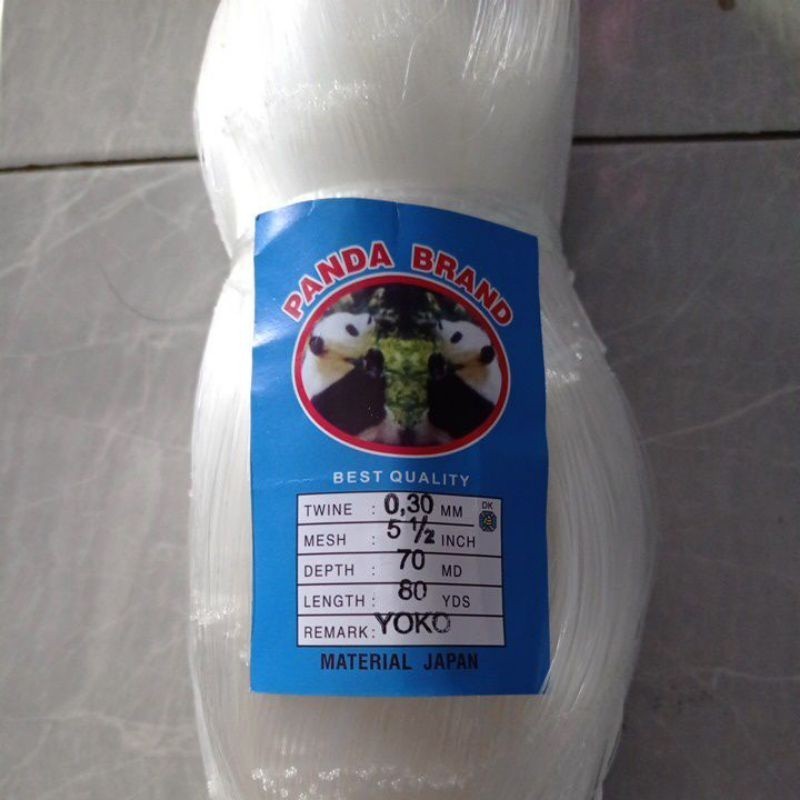 Jaring Ikan Senar Jaring Ikan Bawal 0.30 5½ inchi 70md/80yds yoko jaring pukat CAP PANDA