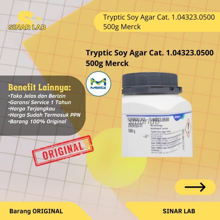 Tryptic Soy Agar Cat. 1.04323.0500 500g Merck