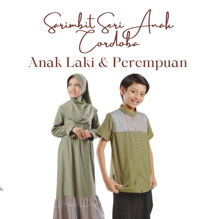 Sarimbit Elzatta Sarimbit Cordoba Anak Elzatta 2023 Baju Couple Anak - Cowok Cream, 06
