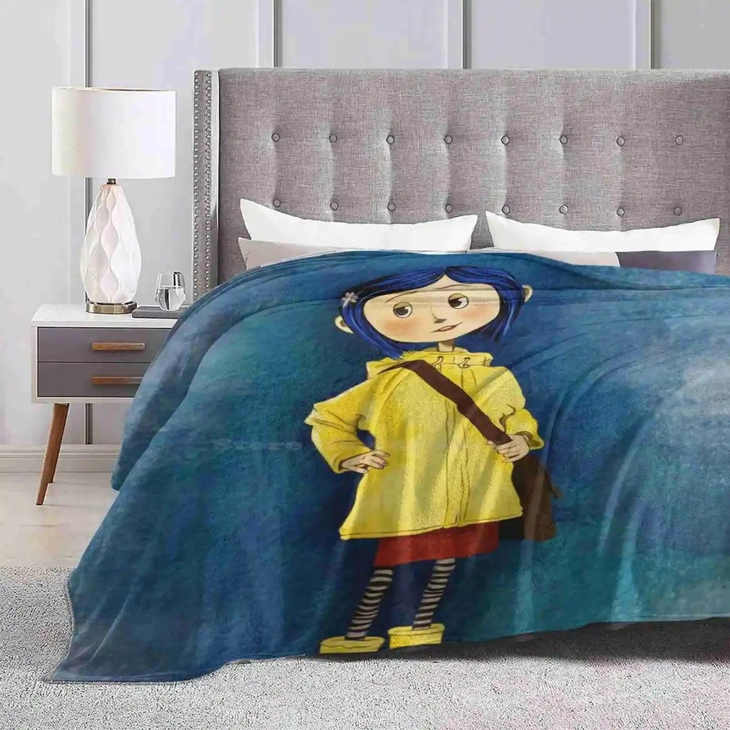 Coraline Top Quality Comfortable Bed Sofa Soft Blanket Coraline Artwork Coraline Character Kids Room