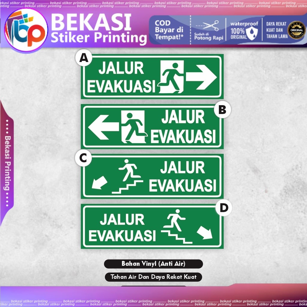 

Stiker Evakuasi Stiker Evakuasi Stiker Evakuasi Stiker Jalur Evakuasi Sign Stiker Rambu Evakuasi Jalur Evakuasi Evakuasi