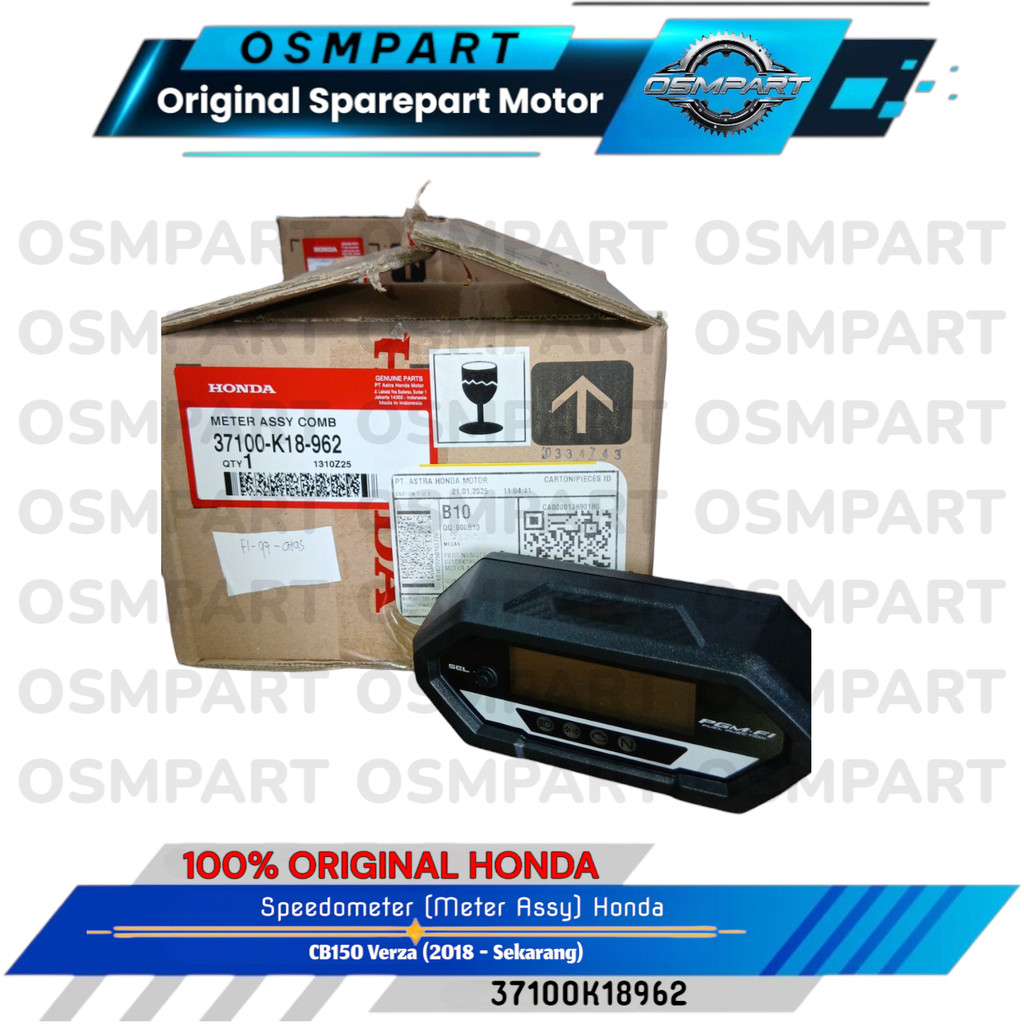SPEEDOMETER KILOMETER KM CB VERZA 150 HONDA 37100K18962 ORIGINAL