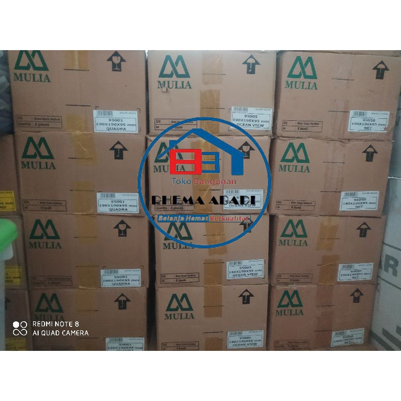 RHEMA GLASS BLOCK Dinding Merk MULIA - Blok Kaca - Roster Kaca