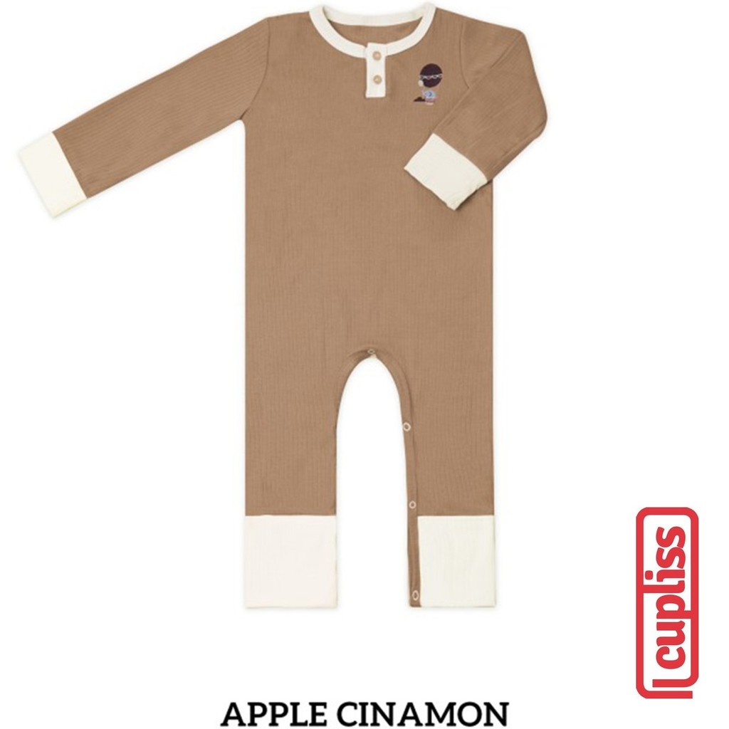 Little Palmerhaus Original Cuddly Sleepsuit Apple Cinnamon Baju Tidur Bayi Cupliss KG