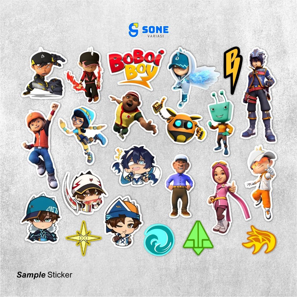 

Sticker Pack Boboiboy Aesthetic Paper Vinyl Waterproof Dekorasi Stiker Laptop Buku Journal Koper