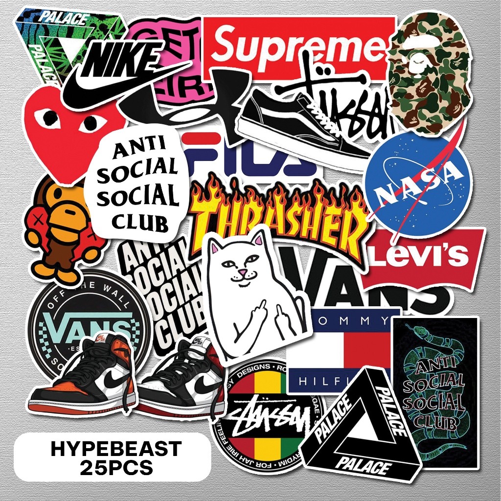 

Sticker Aesthetic Hypebeast Series | Anti Air Anti Luntur | Stiker Aesthetic Helm Stiker Laptop