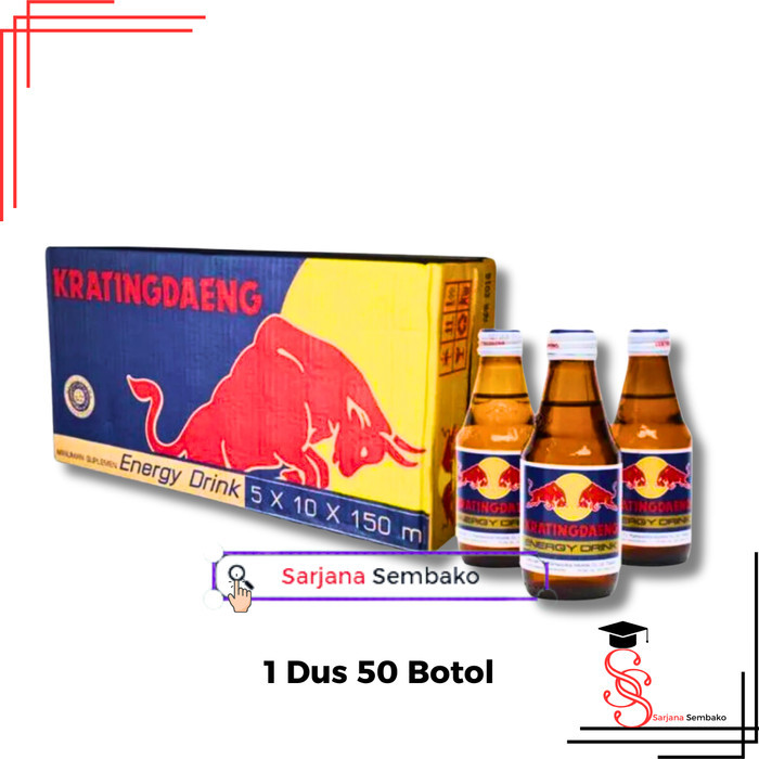 

Kratingdaeng Energy Drink 150 ML - 1 Dus 50 Botol