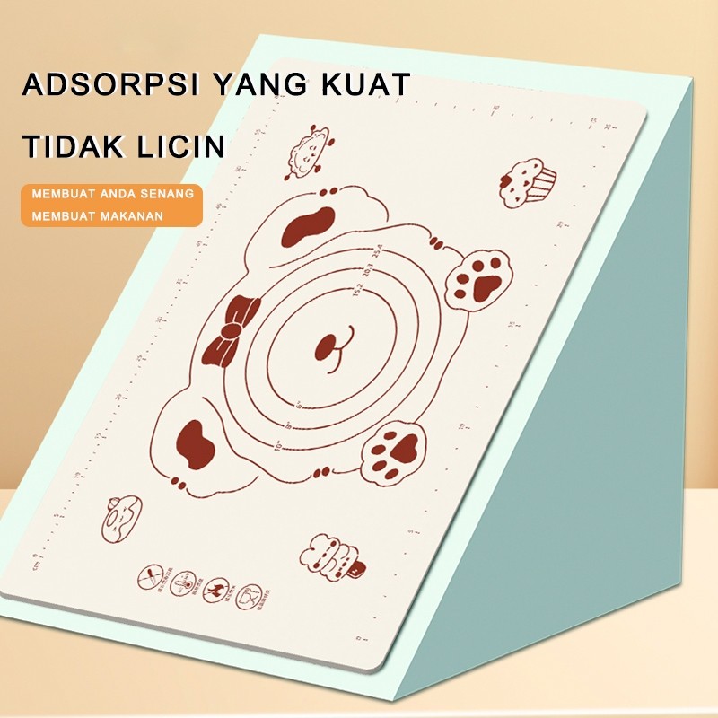 Alas adonan silikon / alas adonan / alas kue silikon besar / alas adonan silikon / alas kue bergulir