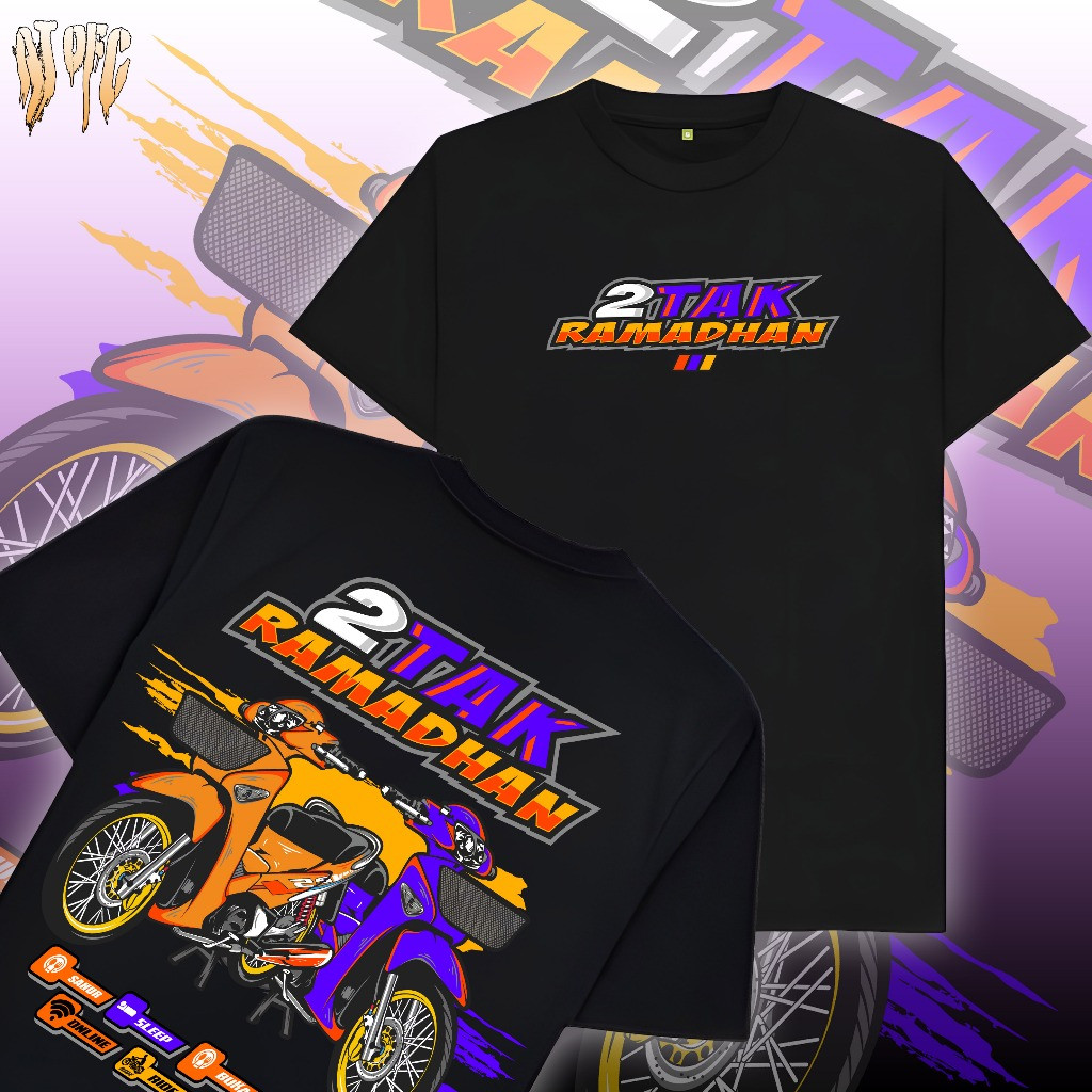 Kaos Motor 2 Tak Ramadhan Vibes Baju Motor 2 Tak  Engineer Motor Balap Ramadan Ya Balapan - AT OFC