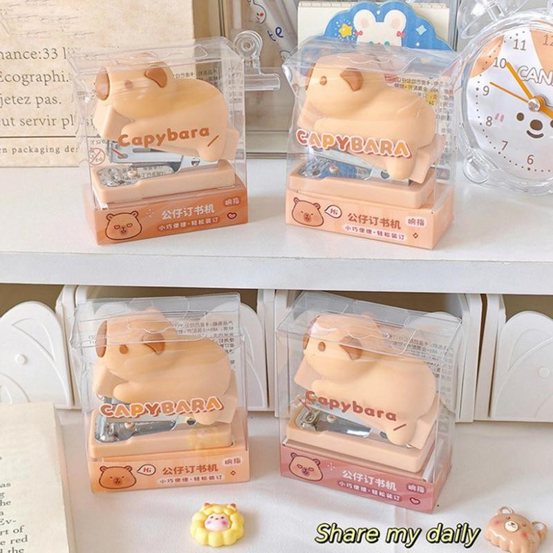 

Travel Stapler Capybara Office Stapler Multifunctional Stapler With Staple For Students School Supplies Workplace Desk Stapler