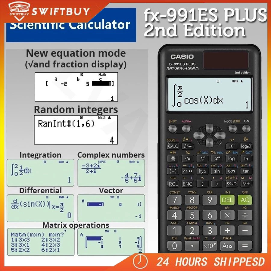 

Kalkulator Scientific Casio ilmiah FX-991EX/991ES-Plus/40 Konstanta Rumus Kalkulator Sekolah Kalkulator Casio Scientific Calculator
