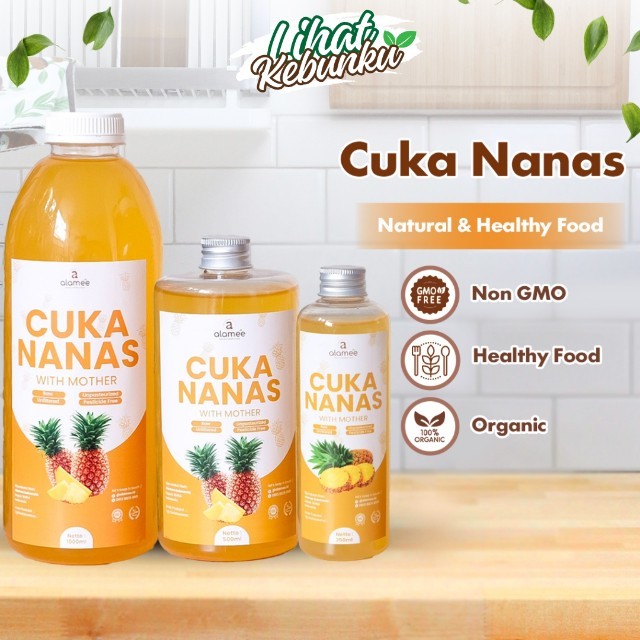 

ALAMEE Cuka Nanas Original Pineapple Cider Vinegar With Mother Organik LIHAT KEBUNKU