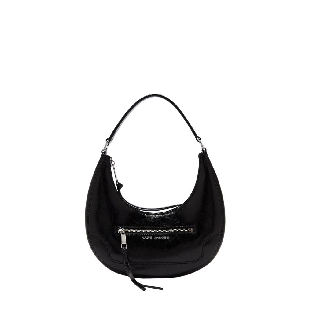 MARC JACOBS Crinkle Cruiser Crescent Bag Black