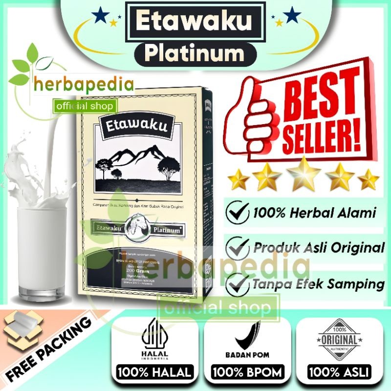 

PAKET HEMAT ETAWAKU PLATINUM SUSU KAMBING ETAWA OFFICIAL ASLI 100% ORIGINAL