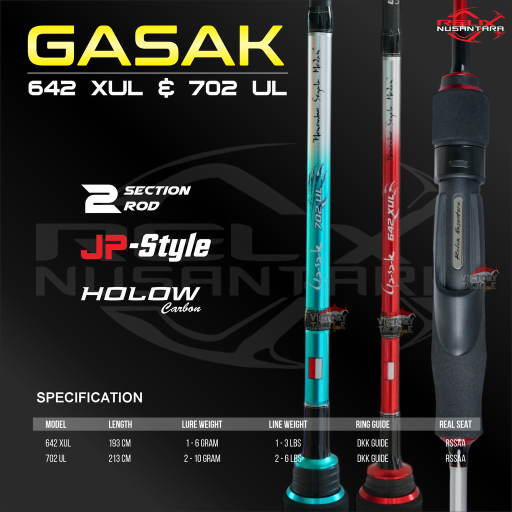 JORAN PANCING RELIX NUSANTARA GASAK 642 702 JORAN PANCING ULTRALIGHT CASTING Victory Trans
