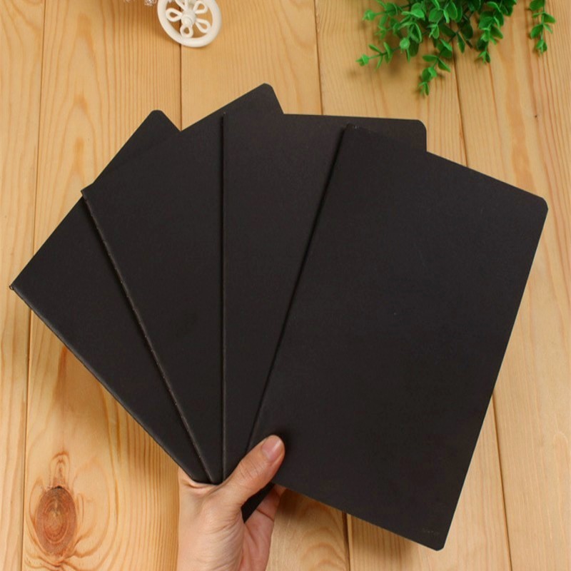 

A6 Retro Blank Paper Notebook Diary Blank Sketchbook For Graffiti Painting Drawing Black Cover 88 Pages Office School Stationery
