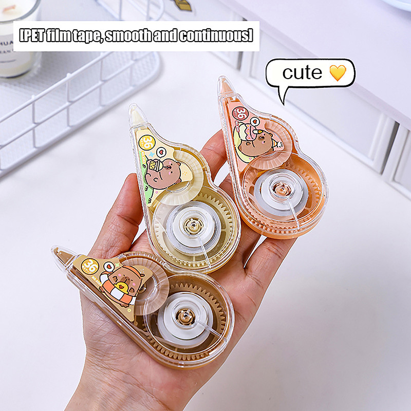 

Capybara Cartoon White Out Corrector Correction Tape Decoration Stickers Stationery Gift Student Stationery Office Supplies