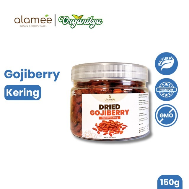 

ALAMEE Gojiberry Kering Cemilan Buah Sehat Rendah Kalori Dried Gojiberry Buah Kici Kering 150gr organikya