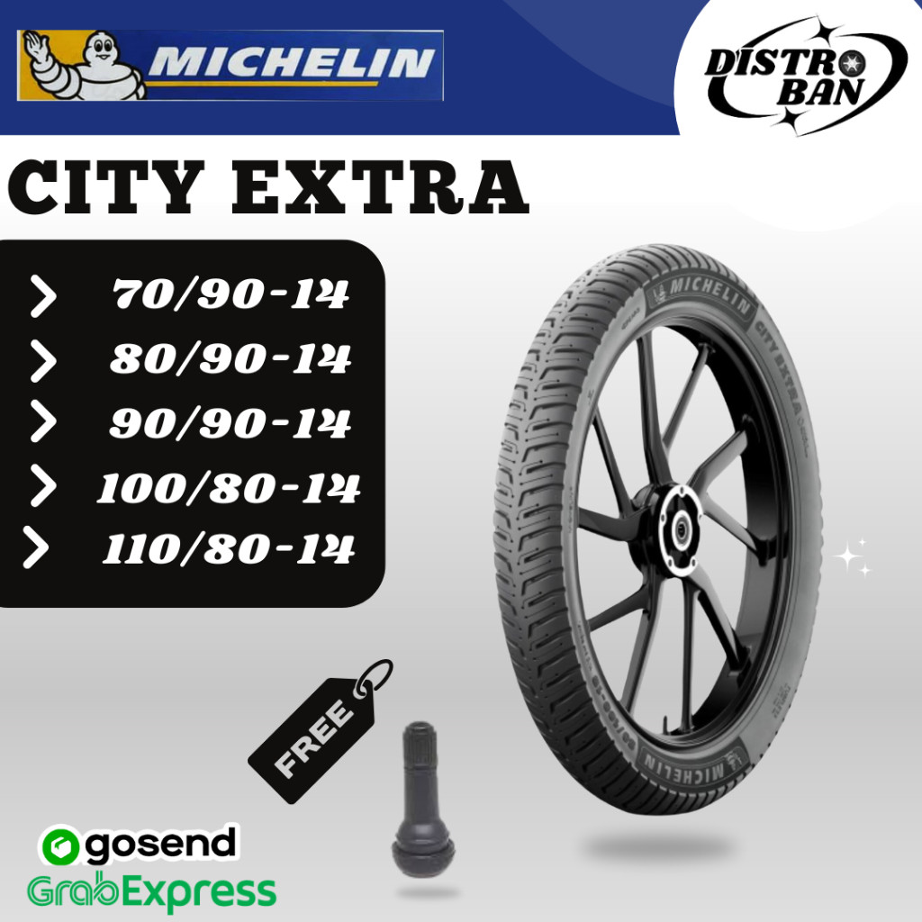 Ban Matic Michelin City Extra Ring14 70/90 80/90 90/90 100/80 110/80 Vario Beat Mio Scoopy  ADV PCX