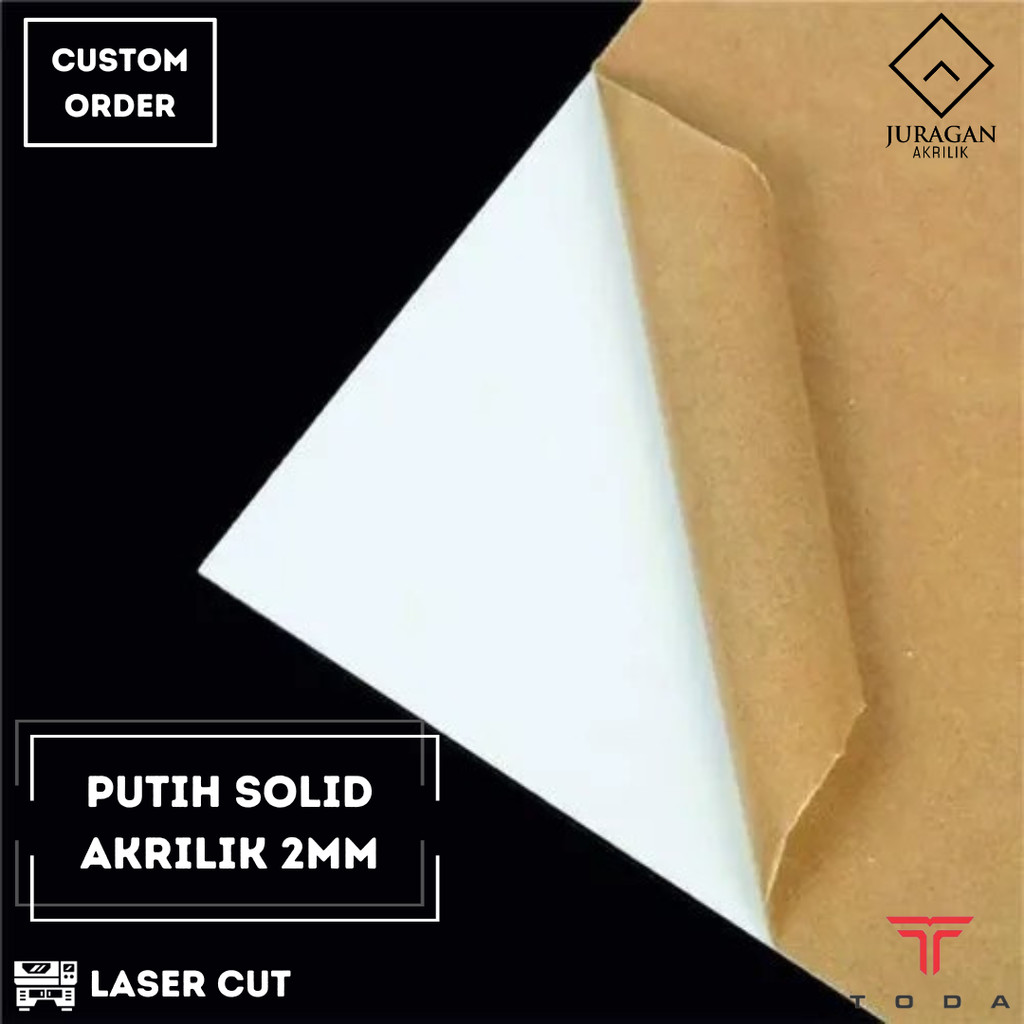 

Akrilik Toda Putih Solid 2mm Rp19 / cm persegi