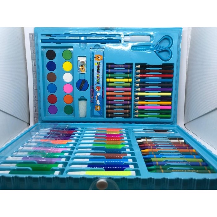 

[NEW COLLECTION] Crayon Set Koper isi 86 pcs Untuk Mewarnai / Kado Anak ASTRONOT HASA