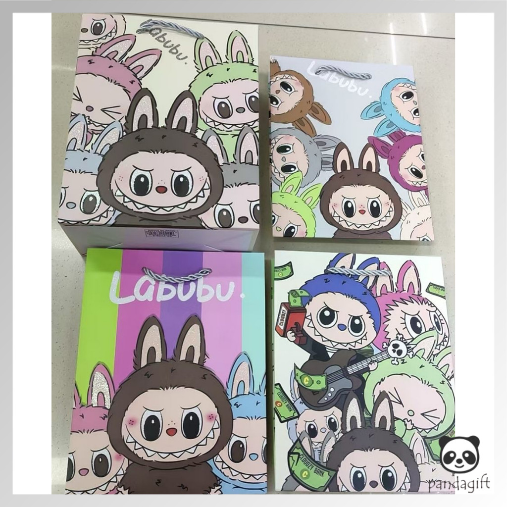 

Paper Bag Gift Cute / Paperbag Hadiah Motif Labubu Premium 18 x 23 x 10cm - GG0544