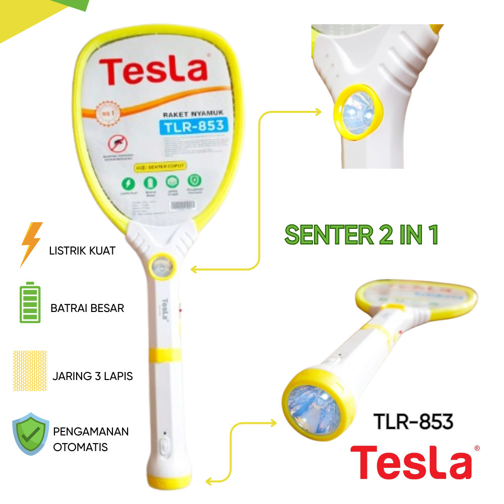 TLR-853 Raket Listrik TESLA Sengatan Nyamuk & Serangga 5WATT