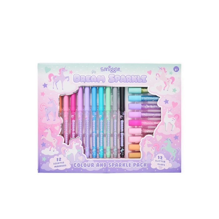 

Smiggle Dream Sparkle Colour and Sparkle Pack - IGL479568PNK