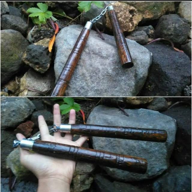 double stick / double stick kayu ruyung / Doble Stick Kayu Kuat Berkualitas Terbuat dari Kayu Ruyung