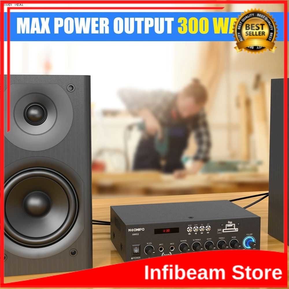 NEOHIPO Audio Bluetooth Power Amplifier Home Theater 300W / Speaker Home Theater 300W