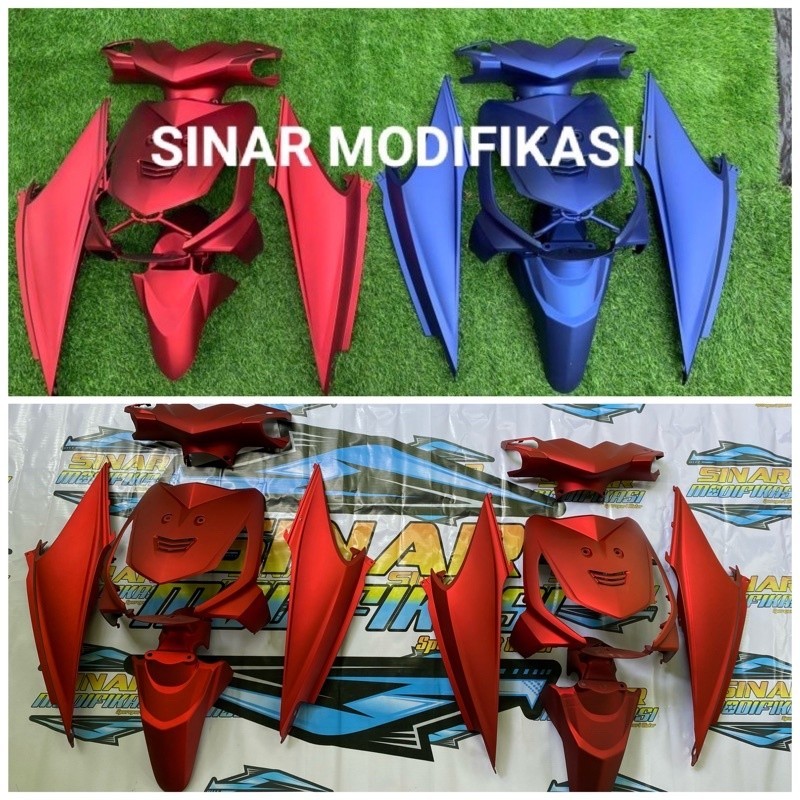 Body Halus Beat Karbu Warna Merah Doff,biru doff ,hitam doff dan silver doff 2008-2012