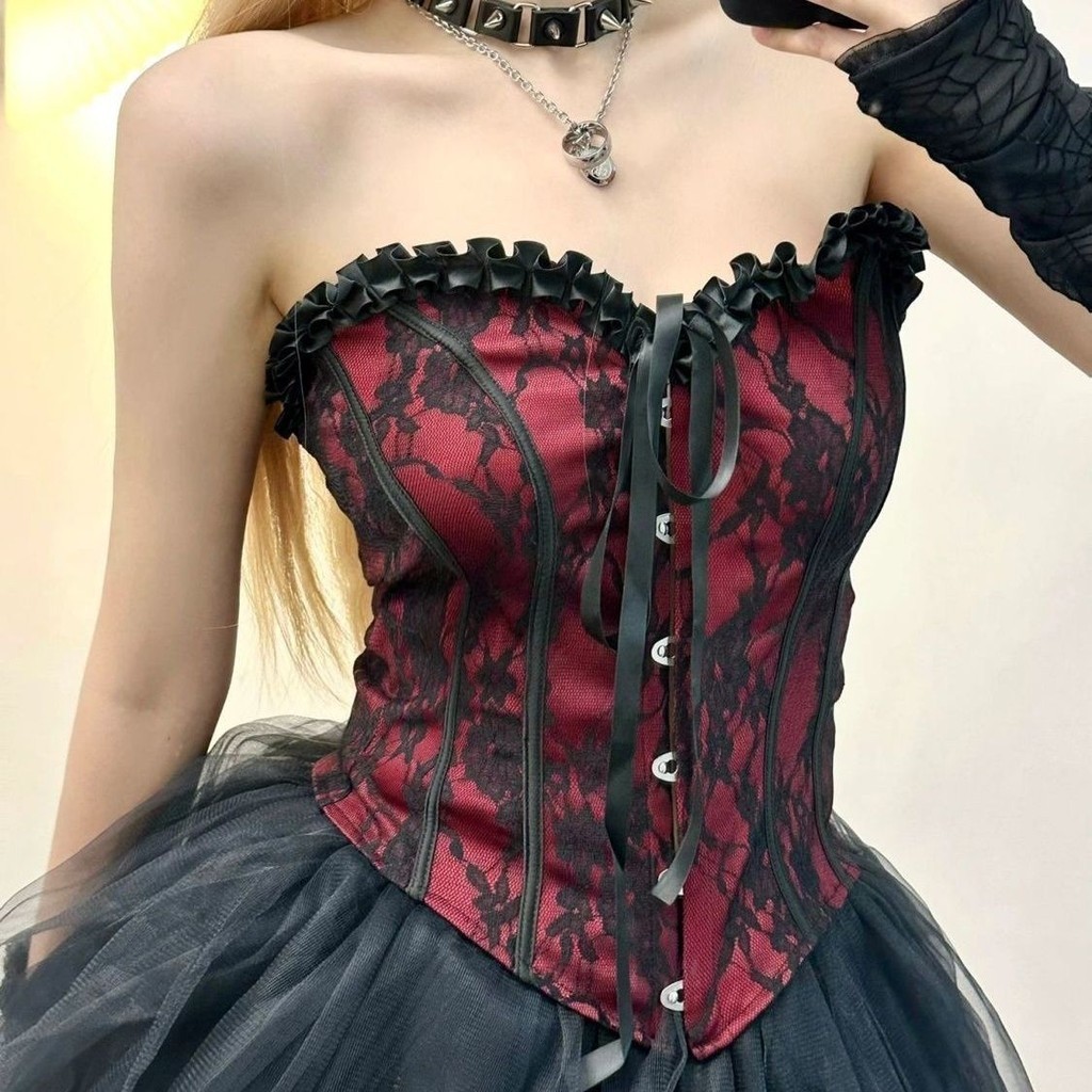 New Bar Performance Dress Sexy Bra Top Summer New High Waist Slim Puff Short Skirt Set for Women