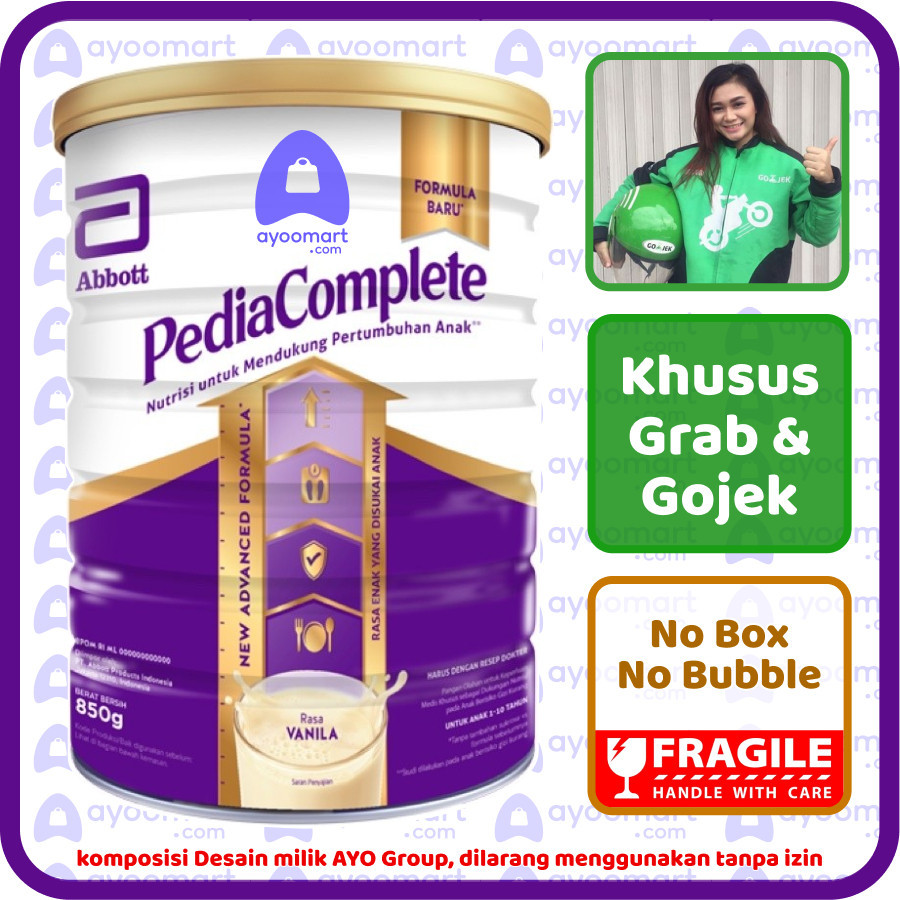 

PediaComplete Pediasure Complete Vanila 800 gr. Instant Sameday Gojek Grab - Ayoomart com