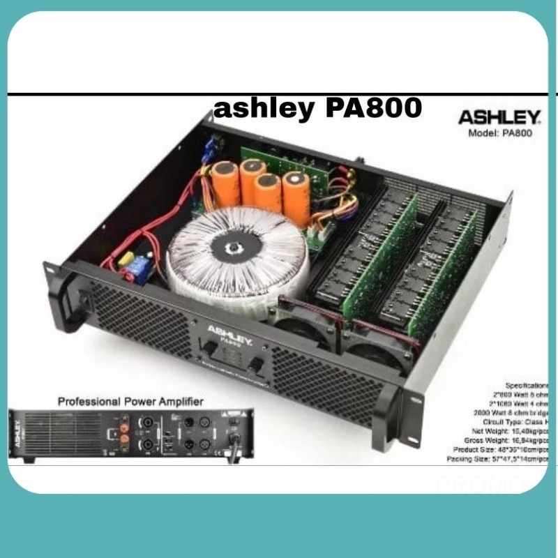 PROMO Power Amplifier Ashley PA800 Dr Ashley