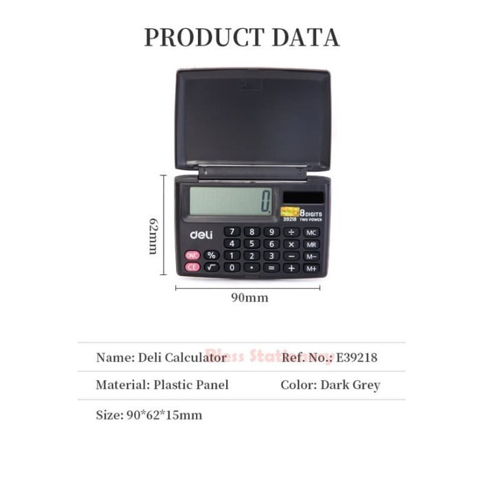 

Deli Kalkulator saku 8 digit pocket Calculator kalkulator kecil poket