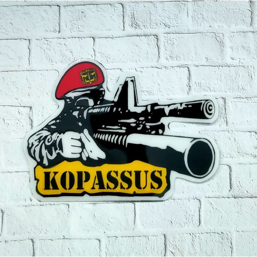 STICKER KOPASSUS/ STICKER KOPASSUS BARET MERAH.