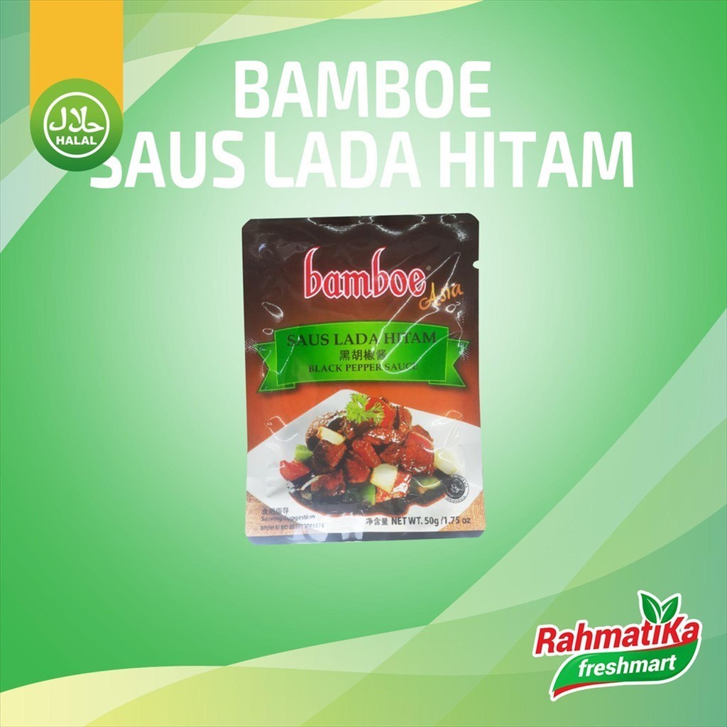 

Bamboe Saus Lada Hitam / Bumbu Instan Saus Lada 50 gr (Bumbu Dapur)