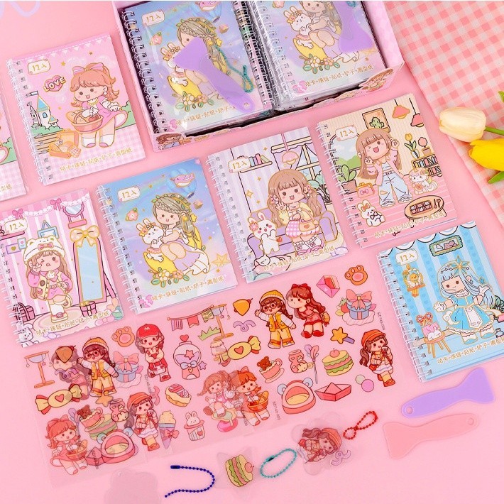 

✨AWC✨ TERMURAH DIARY BOOK + STICKER DIY FREE GANCI MAKER / DIARY BOOK MOTIF CARTOON