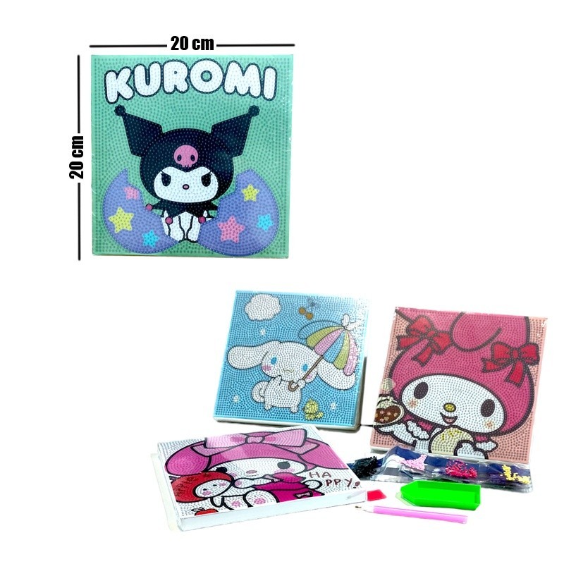 

Diamond painting karakter sanrio art set full kanvas 20cm komplit