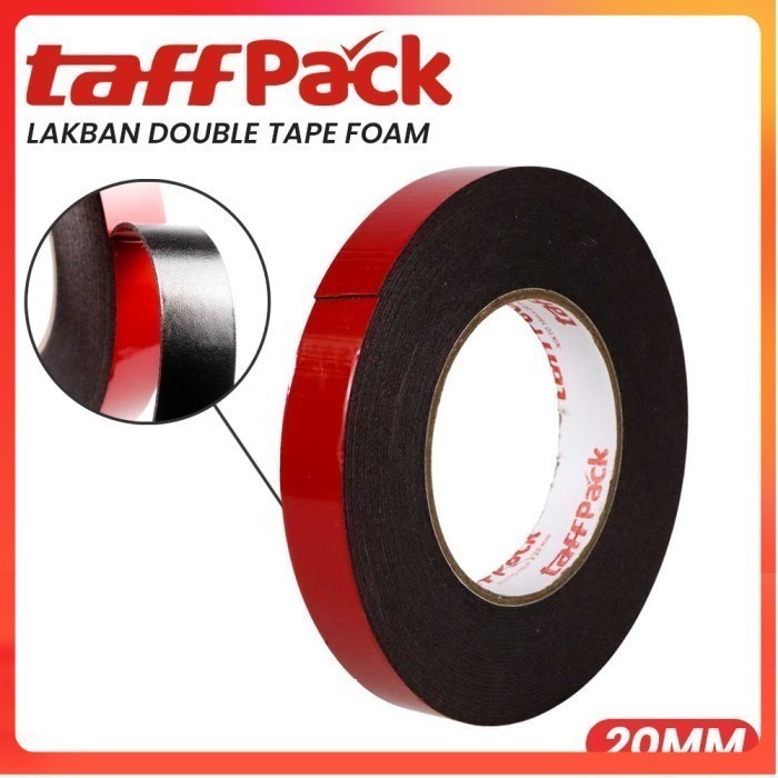 

TaffPACK Lakban Double Tape Foam 10M 20 mm - Red