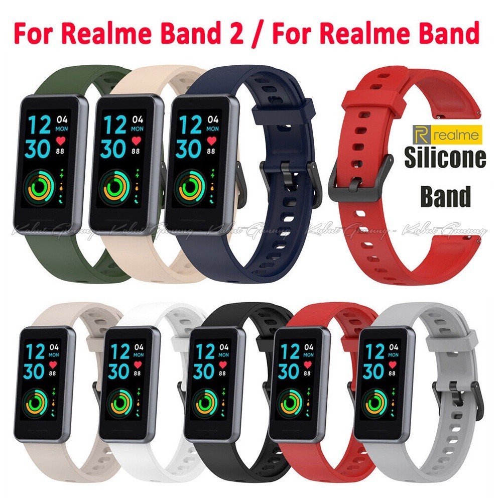 Strap Realme Band 2 Strap Jam Silikon Rubber Smart Silikon