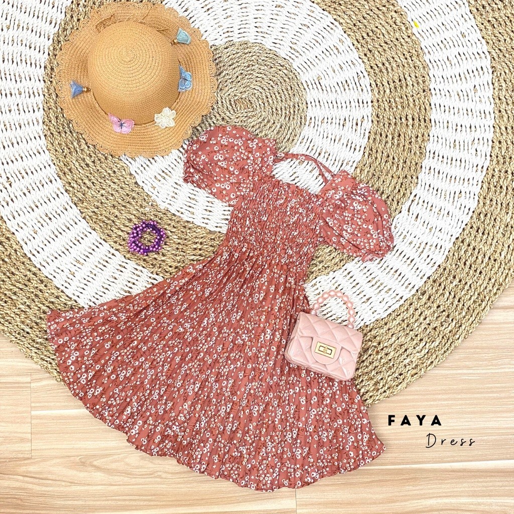 Marves - Faya Pleats Dress Anak Perempuan